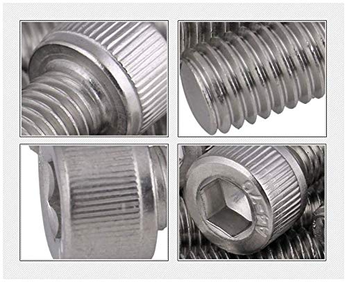 Rpi shop - M5 x 10mm Socket Head Cap Screws, Allen Socket Drive,304 Stainless Steel, Fully Thread, Bright Finish, Machine Thread, Quantity - 10 Pcs - Image 2 thumbnail