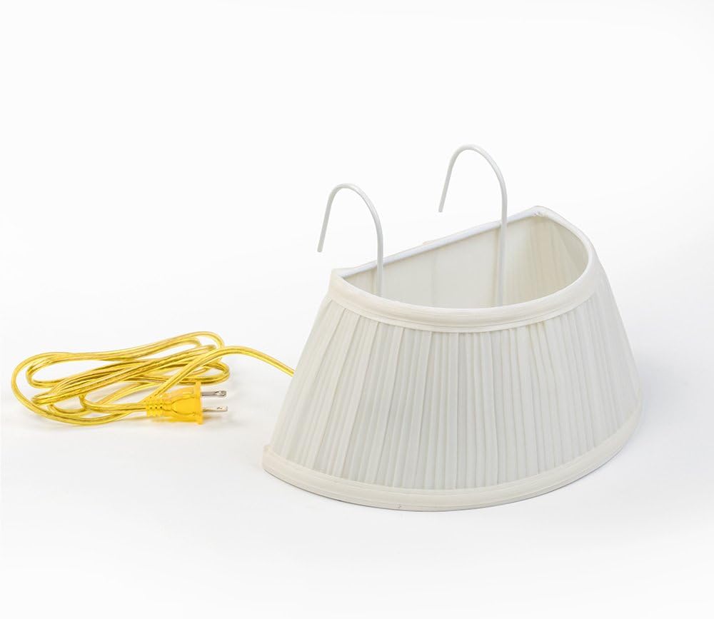 Headboard Reading Lamps White Shade Chain Pull 60 Watt Set of 2