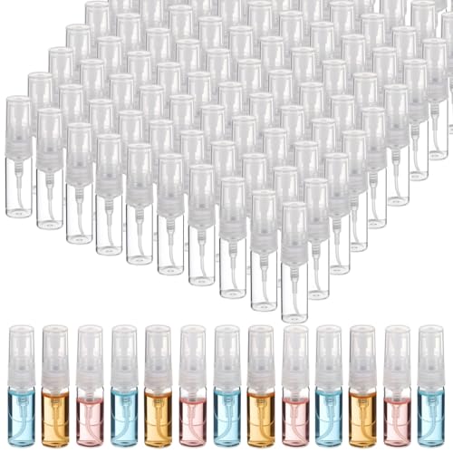 200Pcs Mini Spray Bottles, 3ml Small Perfume Bottles Clear Refillable Travel Perfume Sample Bottles, Travel Size Spray Bottles for Fragrance, Essential Oils, Facial Mist, and More - Image 3