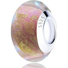 Handmade 925 Sterling Silver Murano Faceted Charms Fit Pandora Bracelets