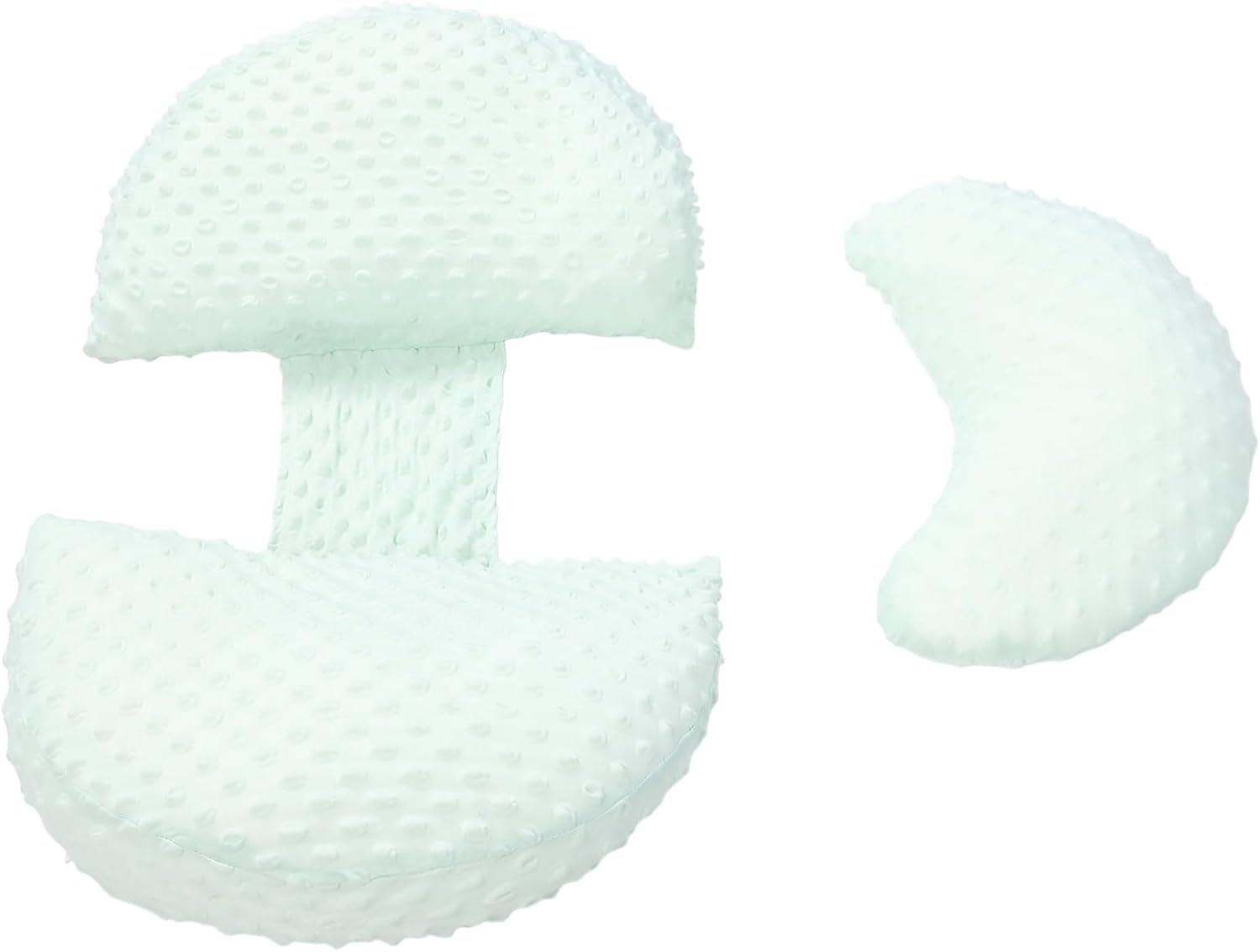 Pregnancy Support Pillow with Cooling Effect Comfortable Waist Cushion for Side Sleeping Maternity Pillow for Pregnant Women and Seniors Mint Green