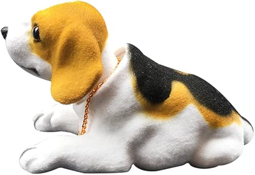 Miniatura 2 de Adorno de cabeza agitadora de animales de automóvil cabeza de bobbing perro bonita decoración de pasteles de resina de dibujos animados diseño de