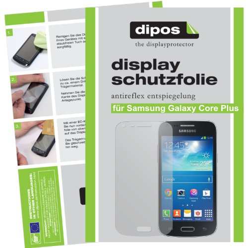 dipos Films de protection d'écran pour Samsung Galaxy Core Plus (2 unités) - Antireflet mat film de protection d'ecran