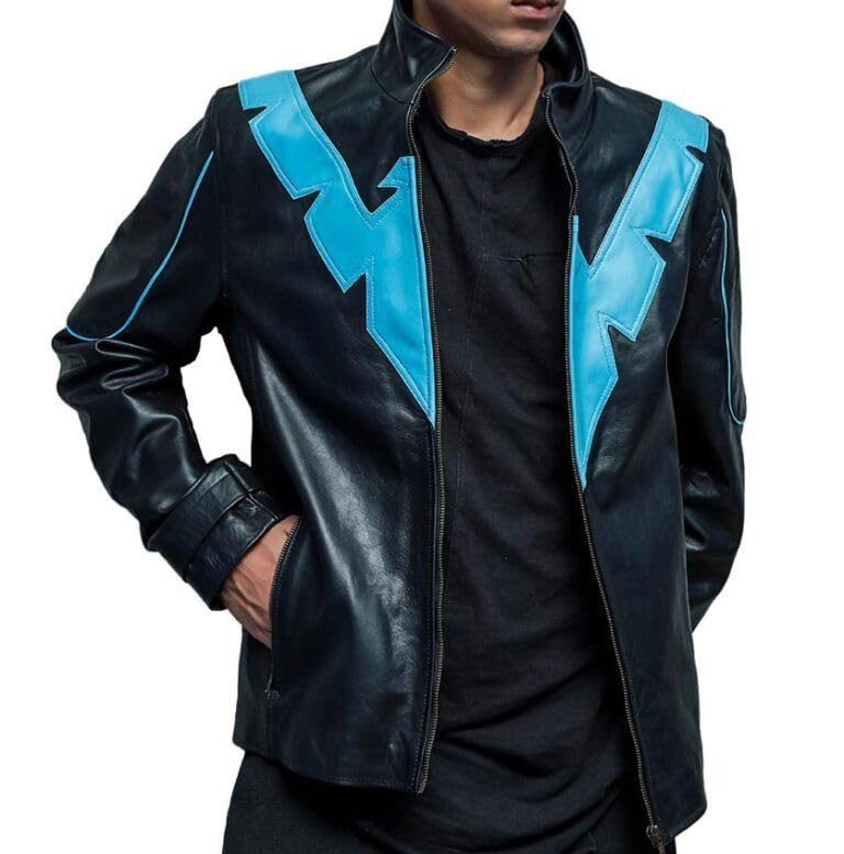 New Danny Shepherd Famous Dick Grayson Nightwing Jacket – Nightwing Jacket - Leather Jacket Men3