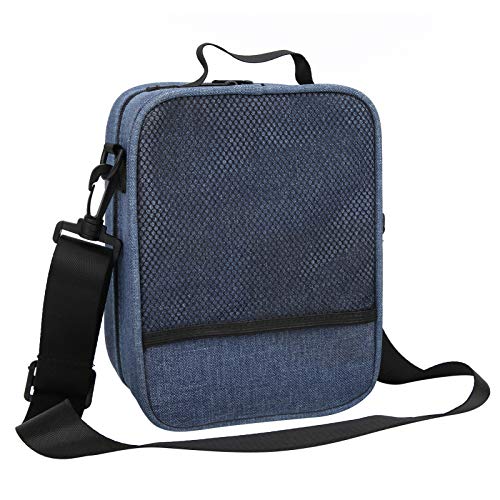 Daumen Klaviertasche, 17 Tasten Kalimba Fall Daumen Finger Klavier Aufbewahrungstasche Musikinstrument Handtasche Zubehör Blau