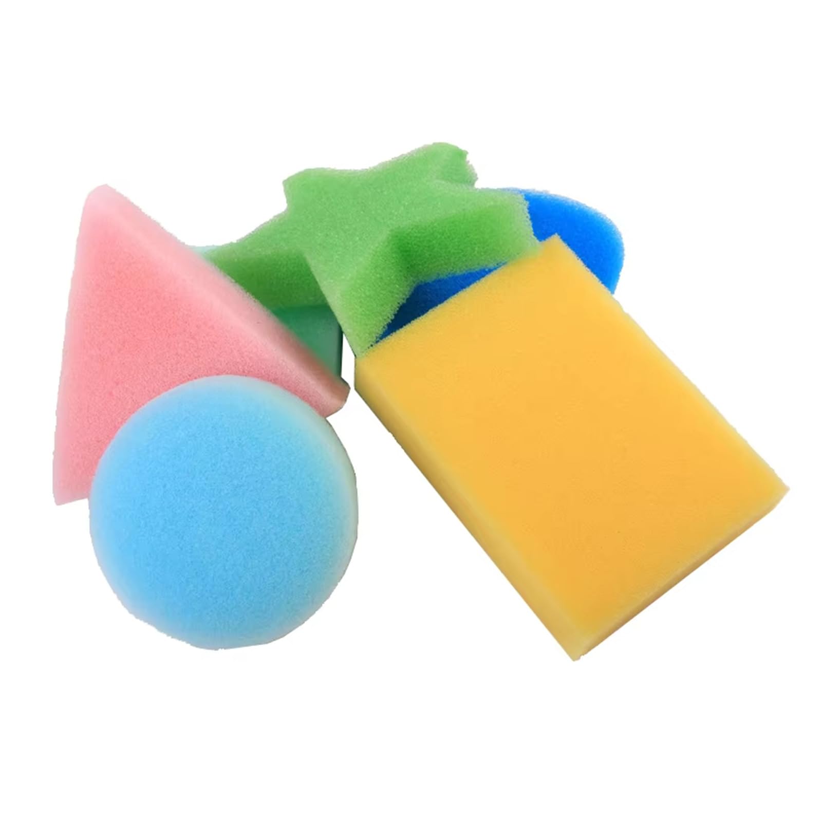 Rafgaldex Sponge Painting Kits For Kids Early Learning Sponges Paint Sponges Painting Sponge Shapes Models For Bathroom