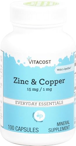 vitacost Zinc & Cobre 15mg1mg-100Cápsulas disponible en Yaxa Colombia