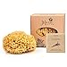 Produktbild MARIE NATUR Set 14 cm Naturschwamm mit Naturseife 90gr - plastikfrei verpackt  Ungebleichter Natur Badeschwamm aus dem Mittelmeer mit Kordel - Premiumqualität (Lavendel)
