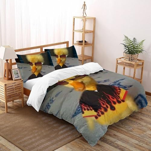 Housse de couette 260x220 sans repassage Animaux Land microfibre