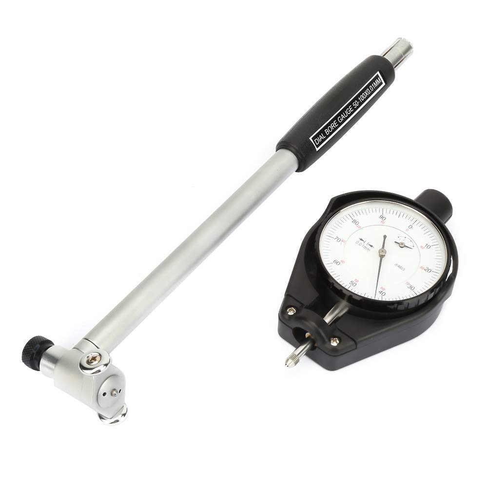 Hyuduo Innendurchmesser-Messuhr, Messuhr, Messwerkzeug, 50–100 Mm, Hohe Genauigkeit 0,0005 Mm, mit 11 Messnadeln und Aufbewahrungsbox für Maschinisten-Inspektoren
