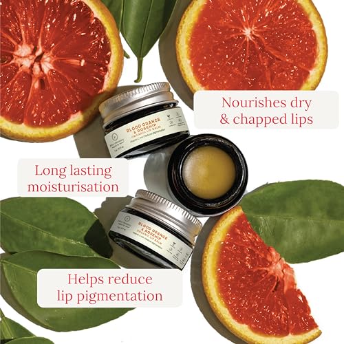 Juicy Chemistry Blood Orange & Rosehip Lip Balm, 5 g | Organic Lip Balm for Dry, Chapped & Pigmented Lips | Ecocert Certified Organic for Men &... - Image 6