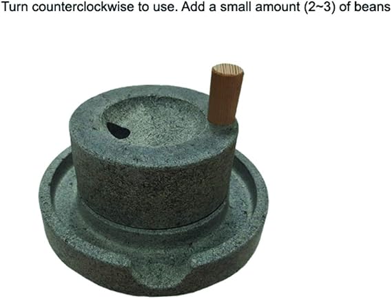 Korean Traditional Mini Matdol Millstone For Grinding Bean,Garlic,Coffee Bean,Green Gram,Red Bean and For Home Interial