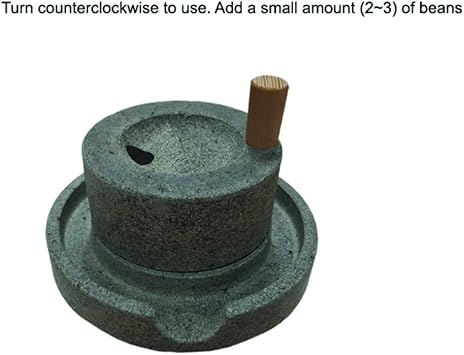 Korean Traditional Mini Matdol Millstone For Grinding Bean,Garlic,Coffee Bean,Green Gram,Red Bean and For Home Interial