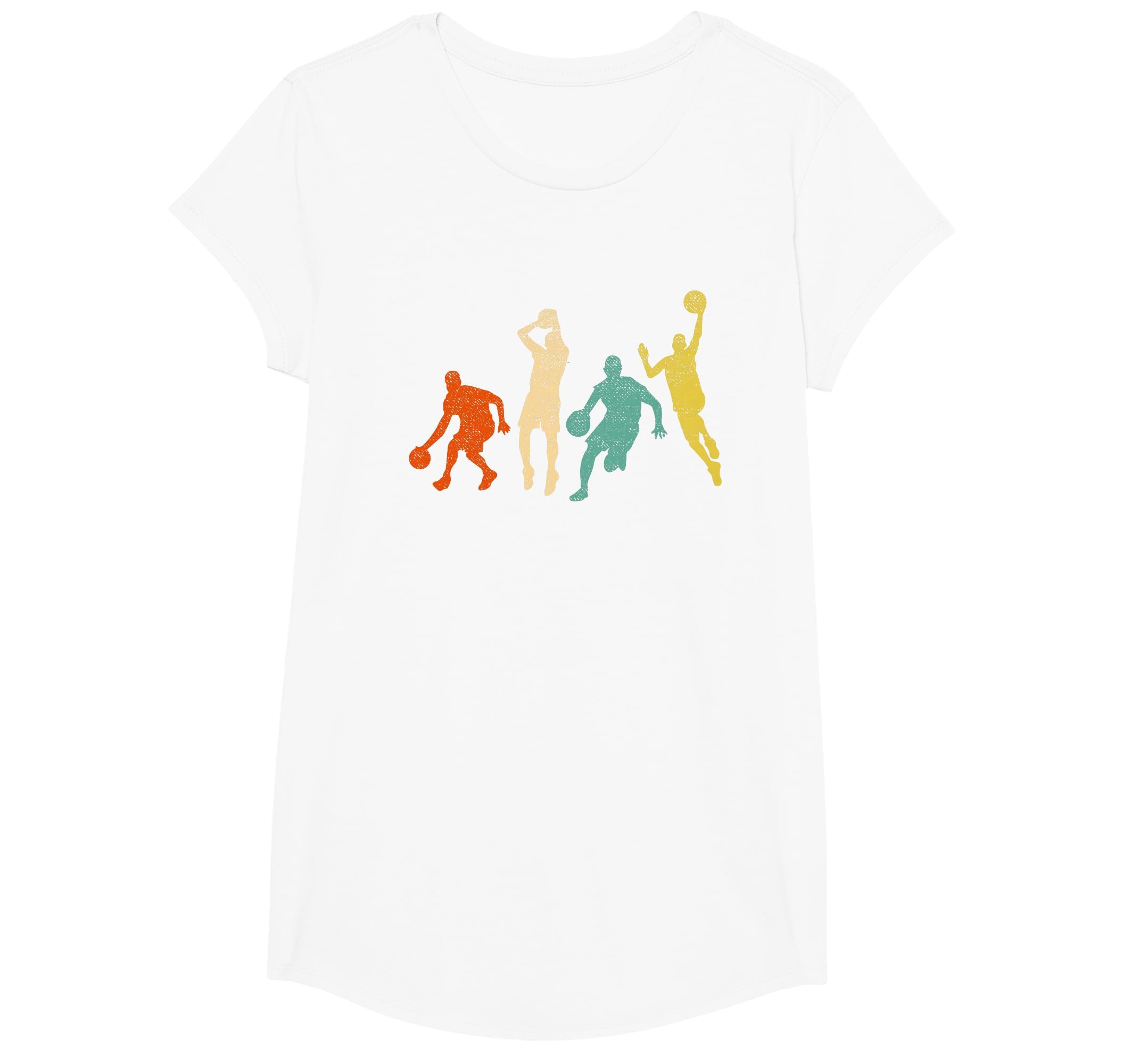 Vintage Basketball Ball Graphic Design Basketball Fan Player T-Shirt