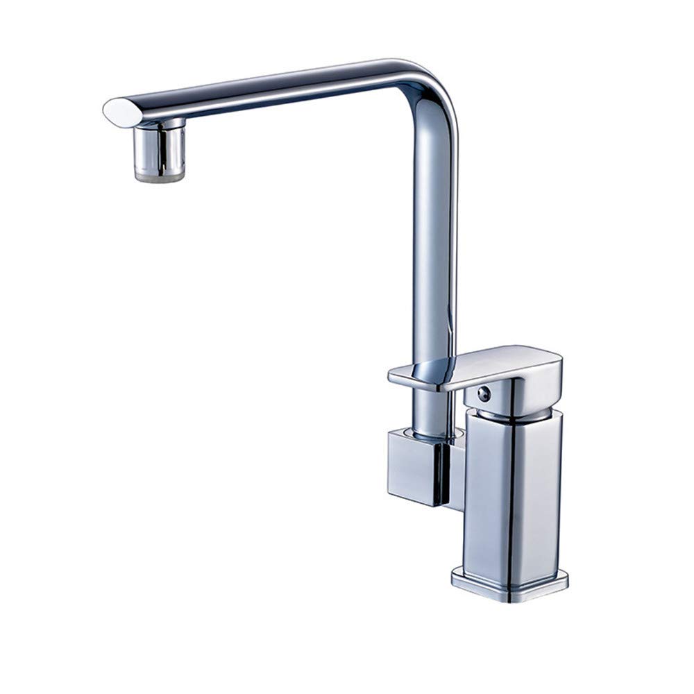Termoluminiscencia Llevado Grifo De La Cocina Rotatorio De 360 ​​Grados En Frío Mezclador De Agua Del Grifo Del Fregadero De Cocina 7 Tipo Cromado Pulido De Una Manija