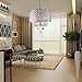 LightInTheBox Diamond Life 4-Light Chrome Round Metal Shade Crystal Chandelier Pendant Hanging Ceiling Fixture