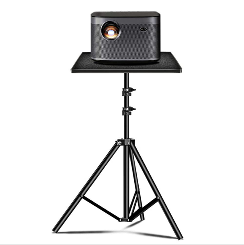 ArabestProjector Tripod Stand, Universal Laptop Tripod Stand, Portable DJ Equipment Stand, Folding Floor Tripod Stand, Outdoor Computer Table Stand For Stage or Studio, Height Adjustable 57 to 120 cm
