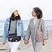 NPBAG Crossbody Bag for Women, Nylon Shoulder Purse Handbag Messenger Bag, Trendy Pocketbooks, Waterproof and Multi-Pockets (Black)