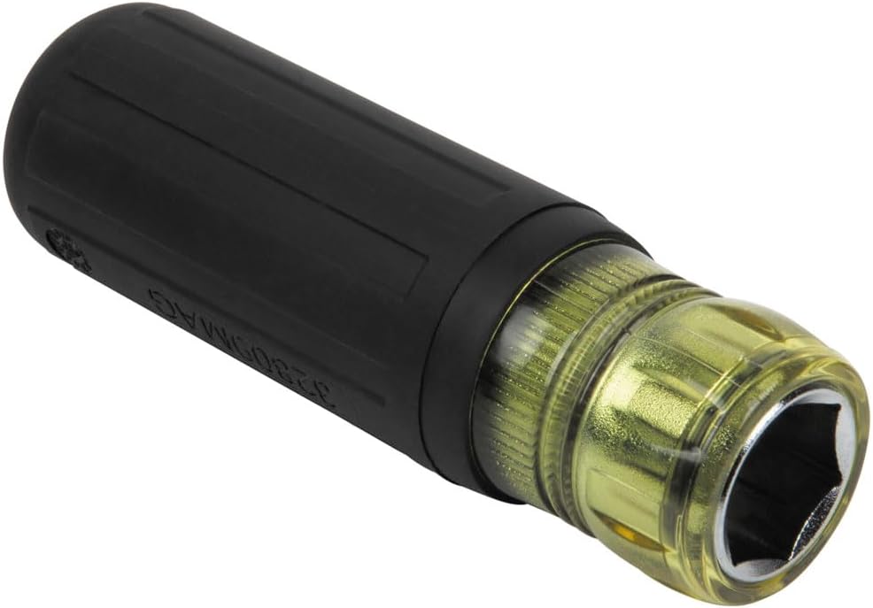 Klein Tools 32809MAG 9-in-1 Multi-Nut Driver Tool, Magnetic SAE Pass Through Driver with Hex Nut Sizes 3/16 to 3/4-Inch - Image 4