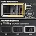 Badspiegel mit Beleuchtung,Spiegel Mit Beleuchtung 120x70cm,LED Badspiegel mit Touch-Schalter,Badezimmersp... mit Speicherfunktion,Wandspiegel 3 Farbtemperatur,Horizontal/V... HD Hartglas