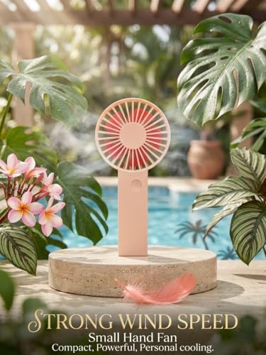 Image of Alphabet Portable high speed turbo fan Fan - Rechargeable Hand Fan with 6 Adjustable Speeds with 8000 rpm, 2200mAh Battery, Lightweiht, Low Noise, and Easy Portability for Indoor and Outdoor Use.