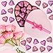 Chocolate Hearts in Heart shape Box, Premium Pack of 30 Heart Shaped Chocolates, Thoughtful Chocolate Gift for your loved ones, Ideal ValentinesDay Candy for Special Love Celebration