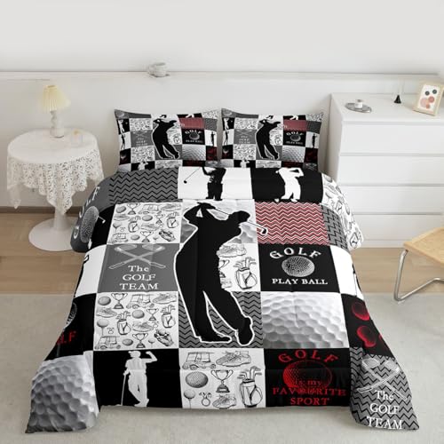 Image of Feelyou Golf Comforter Set Twin Size 2 Pcs Kids Boys Girls