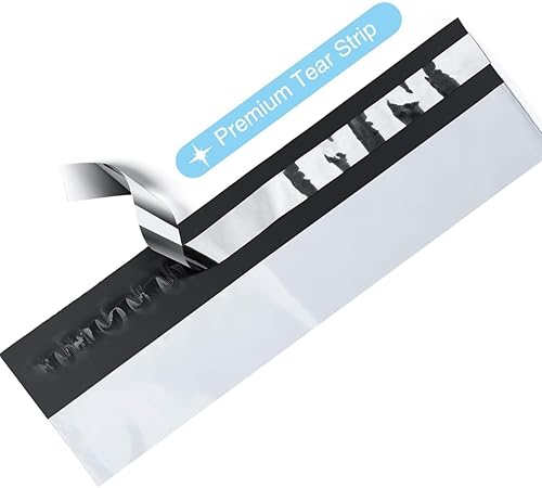 Miniatura 4 de Paquete de 500 sobres de polietileno de 5 x 8.5 pulgadas, paquete de 500 sobres de polietileno de plástico impermeable, sobres de envío, sobres