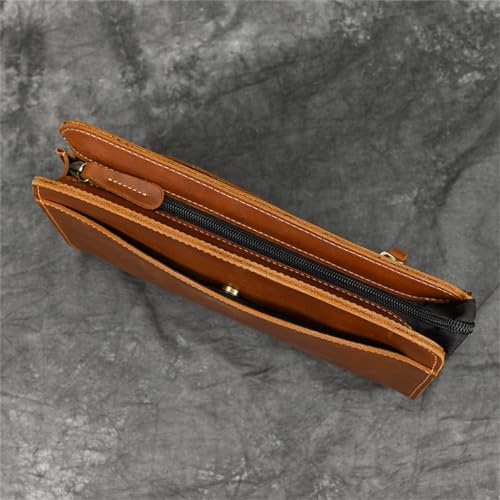 Large Capacity Men's Hand Holding Foreskin Vintage Hand Grasping Clutch Bag Business Wallet with Strap4