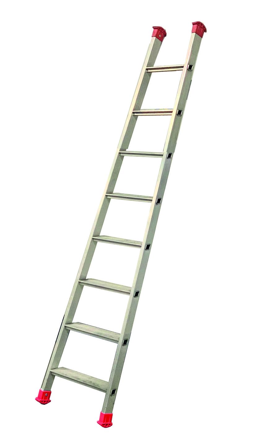 Svelt Scala Agricola Professionale in Alluminio – Gradini Larghi 8 cm, Montanti Convergenti, Antiscivolo, Leggera e Robusta, Ideale per Agricoltura e Raccolta Frutta (8 Gradini)
