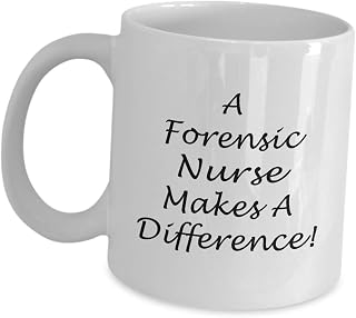 Gifts For A Forensic Nurse Makes A Difference - Coffee Mug Tea Cup Funny Cute Gag ADN Associate Degree in Nursing Healthcare Provider BSN MSN RN Appreciation Idea