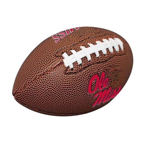 Logo Brands NCAA Ole Miss Rebels Composite Leather Football