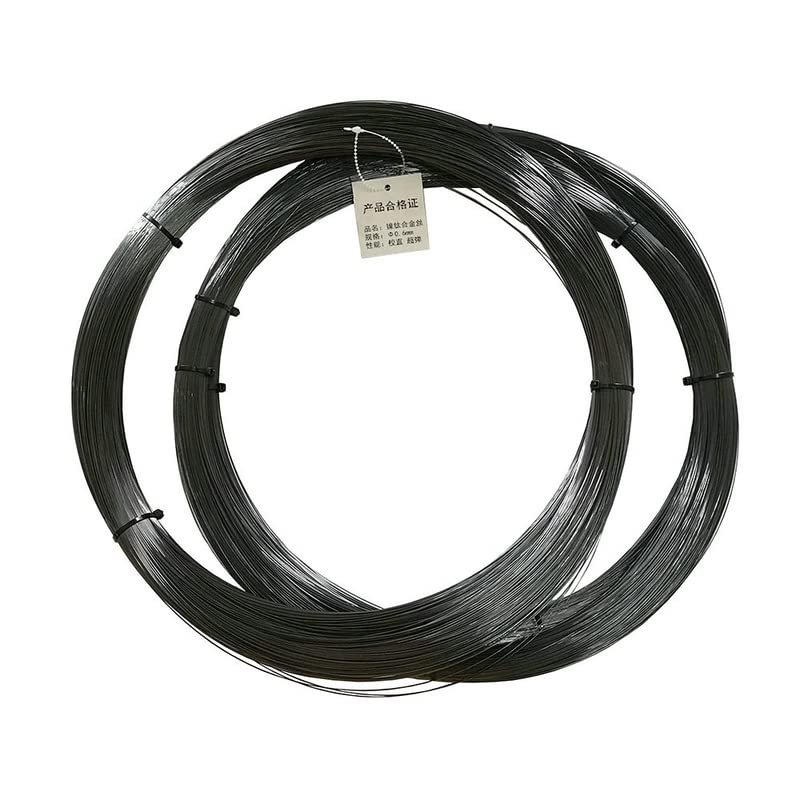 Fil d'acier nitinol à mémoire de forme super élastique en alliage de titane et nickel Noir 0,1 à 1,8 mm (0,7 mm x 5 m)