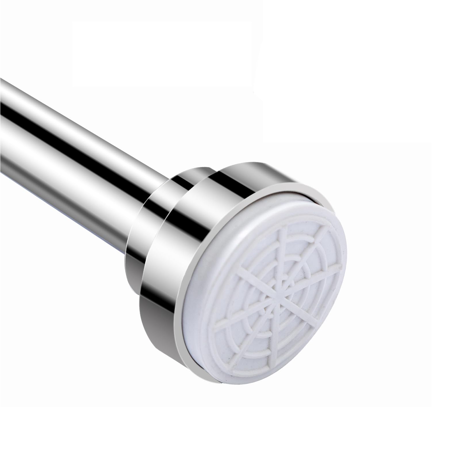1PC Telescopic Curtain Rod Stainless Steel Extendable Telescopic Shower Curtain Rods No Drilling Shower Pole for Doorways, Windows, Door Curtain, Wardrobe, Bathroom 125-220cm