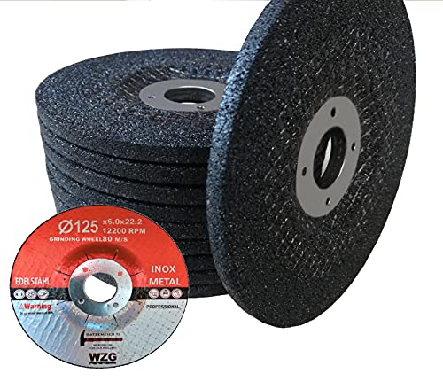 5 Stück Schruppschleifscheiben Schruppscheiben 125 x 6,0mm Schleifscheiben WZG Cover