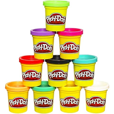 Play-Doh Bulk 10-Pack Case of Assorted Colors, Christmas Stocking Stuffers, Party Favors for Girls & Boys, Kids Arts & Crafts, Preschool Toys, Ages 2+ (Amazon Exclusive) Cover