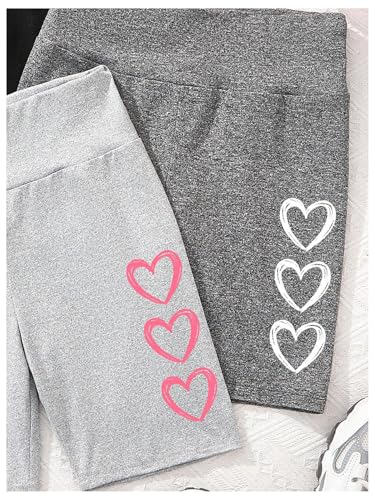 SHENHE Girl's 3 Pack Biker Shorts High Waist Athletic Workout Sports Runng Yoga Shorts Leggings3