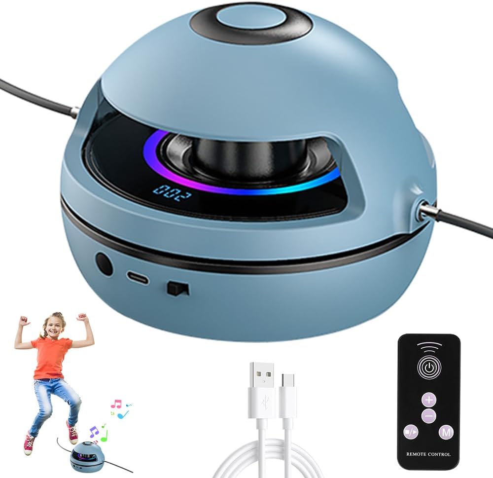 Cuerda De Saltar Recargable, Cuerda De Saltar Entrenamiento Con Multi Usuarios Juntos, Ajustable 1-10 Nivel De Velocidad, Máquina De Salto Eléctrica De Conteo Inteligente Con Mando a Distancia