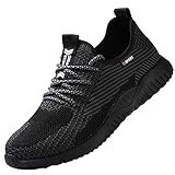  COOU Zapatos de Seguridad Comodo Hombre Mujer con Puntera de Acero S3 Calzado de Trabajo Botas de Trabajo de Seguridad