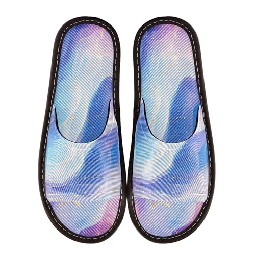 KLL Spa Slippers Indoor Portable Cozy Dorm Home Slides for Airplane Guests Party