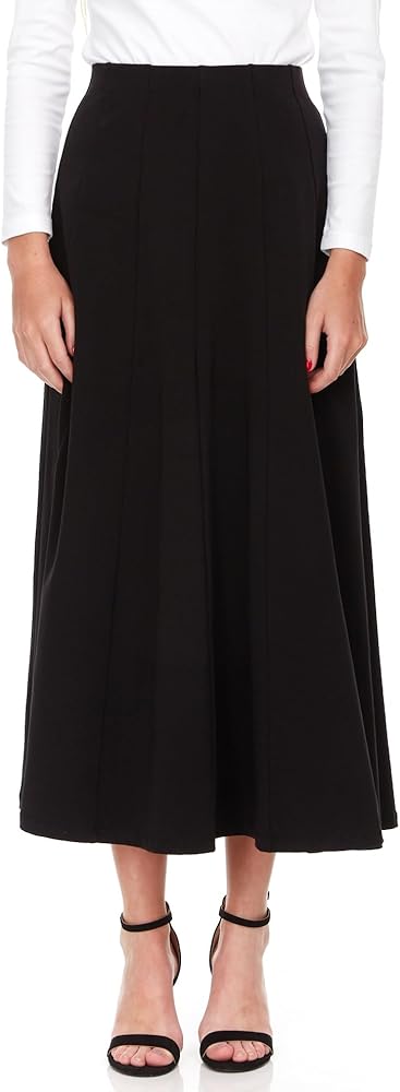 KIKI RIKI Maxi Panel Skirt with Elastic Waist for Womens/Teens 35