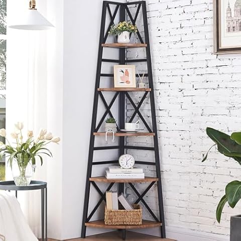 HOMBAZAAR 72 Inch Corner Shelf Cover