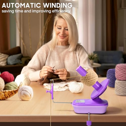 Image of The Helper for Knitting Enthusiast,Purple