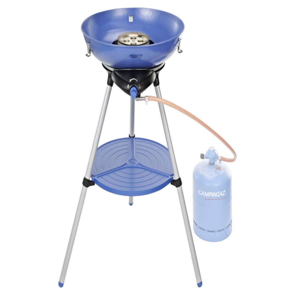 Campingaz Party Grill CV | Fornello da Campeggio e Grill | Barbecue da Campeggio Tutto in Uno | Barbecue Portatile con Supporto per griglia, griglia e Padella | esaurisce Le cartucce di Gas CV