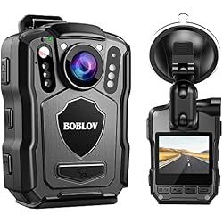 BOBLOV M5 2K GPS Body Camera, 4200mAh for 12 Hours, IP67 Waterproof, 256GB | Police Body Cam, audio/video capture, night vision, 2M anti-drop and use for law enforcement, driving and security