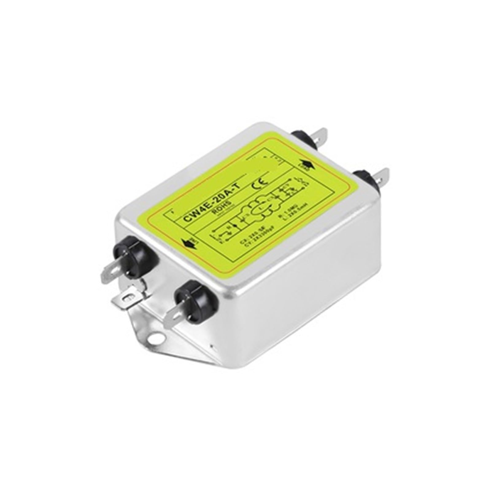 Filtre anti-interférence CW4E-30A-T pour purificateur d'alimentation monophasé AC 220V