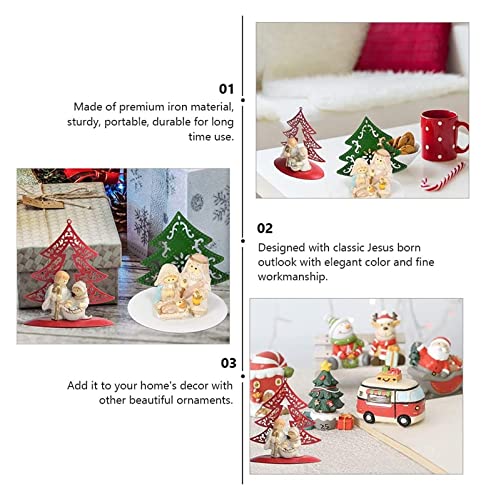 Tableau de Fer Anti-Chute Ornement de Noël Stable pour Vitrine Active - 5