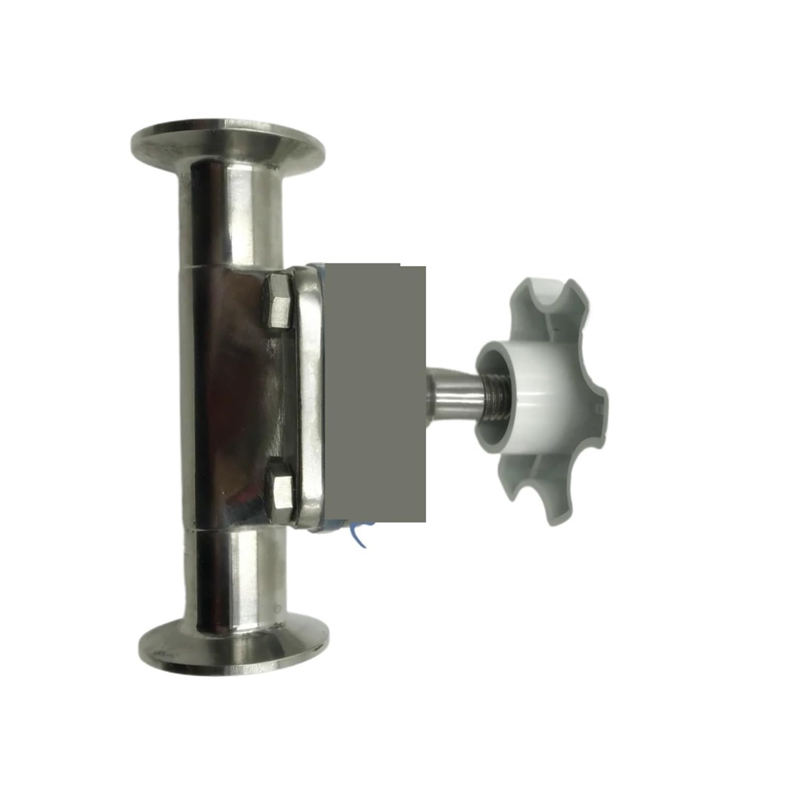 BALYDLUL 1/2" 15mm Sanitary Stainless Steel 316L Tri-Clamp OD 50.5mm Diaphragm Valve Silicone