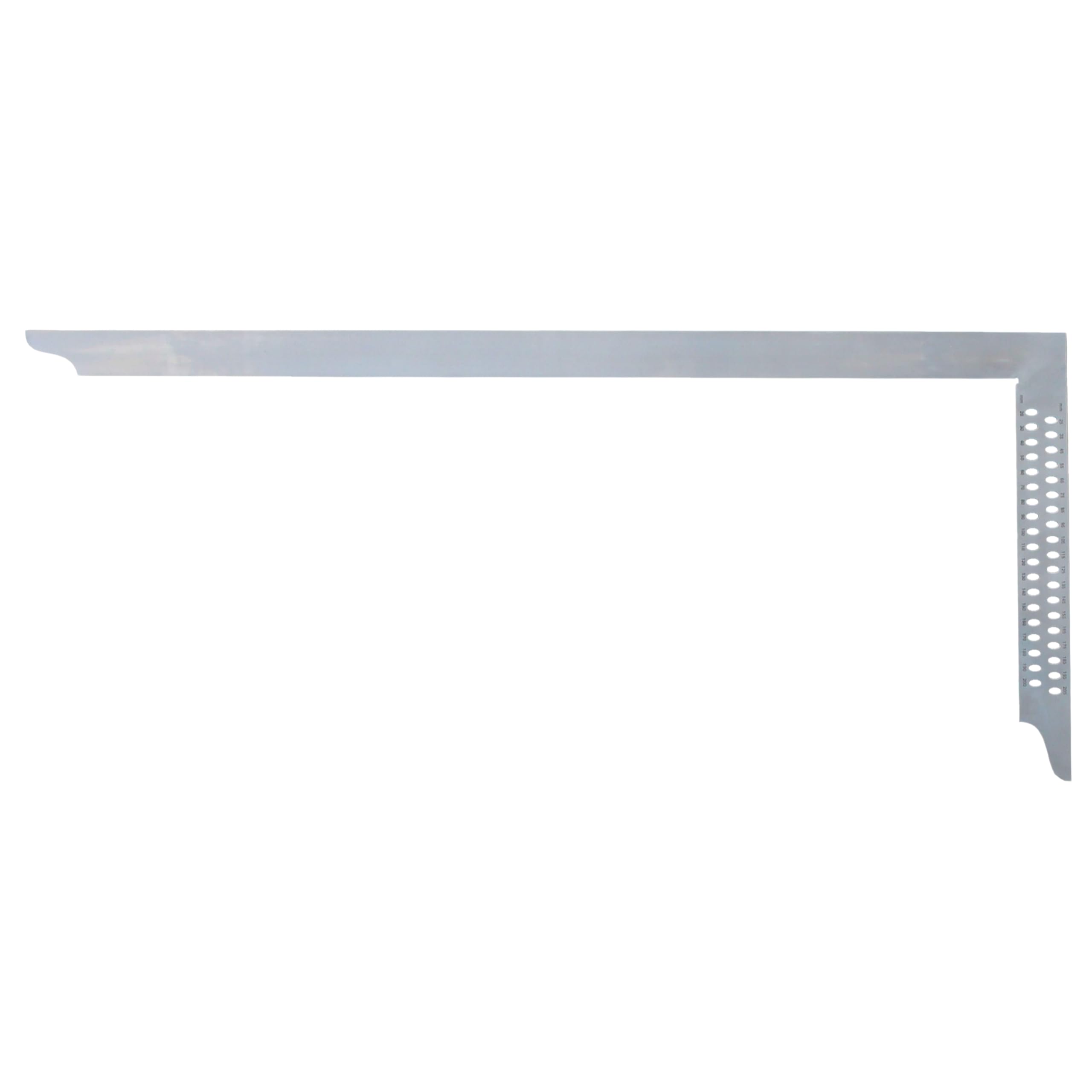 Escuadra de carpintero ZN - Escuadra de carpintero sin soldadura de acero inoxidable, escuadra de carpintero con agujeros de marcado, 1000 mm