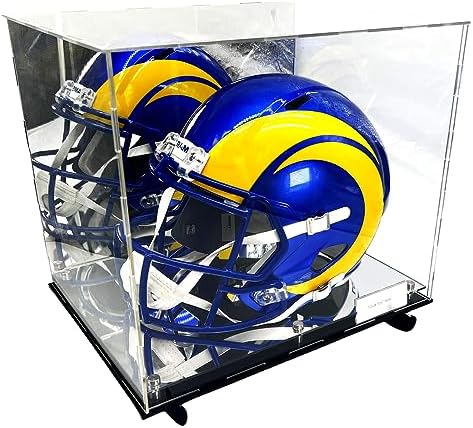 Amazon.com: Football Helmet Display Case with Wall Mount -Box Mirror 2 ...